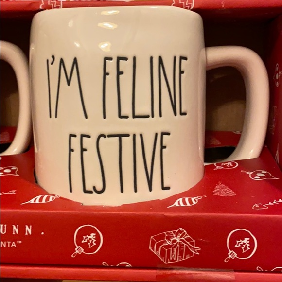 Rae Dunn Holiday Cat Mugs - Picture 2 of 4